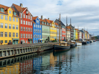 Copenhagen Nyhavn colorful harbor houses along the canal